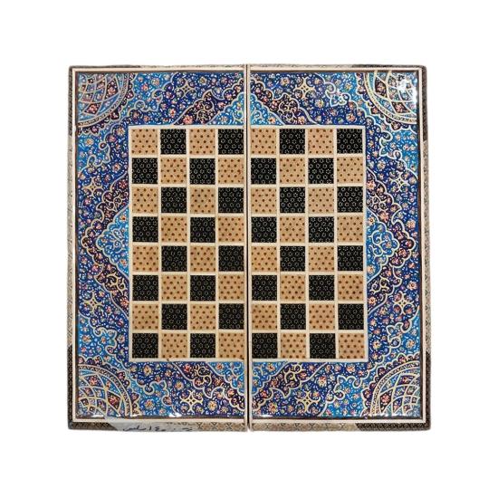 İran’ın El İşlemesi  Hatem Tavla ve Satranç(40 x 40) CM