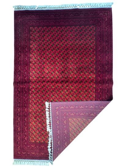 İran Makine İpek Halı | 150×200 Afgan desen