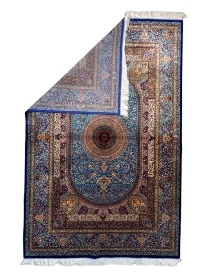 EBRISEM Gallery | İran İpek Makina Halı | 225×150 cm