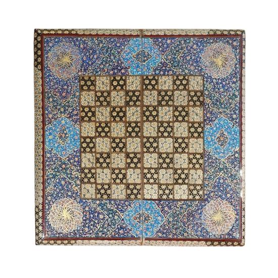 İran’ın El İşlemesi Luks Hatem Tavla ve Satranç (50 x 50) CM