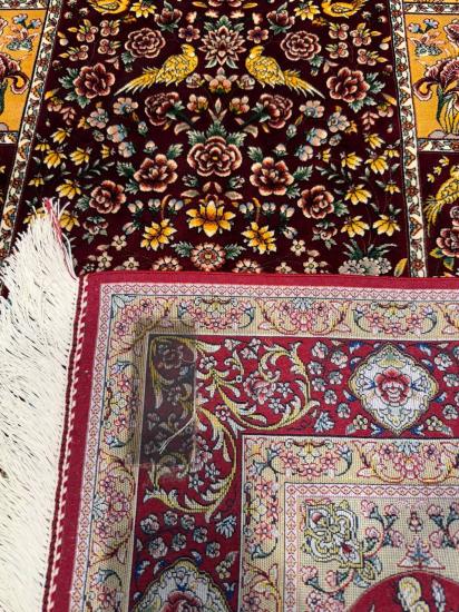 Persian Machine-Made Silk Prayer Rug | 80×125 cm
