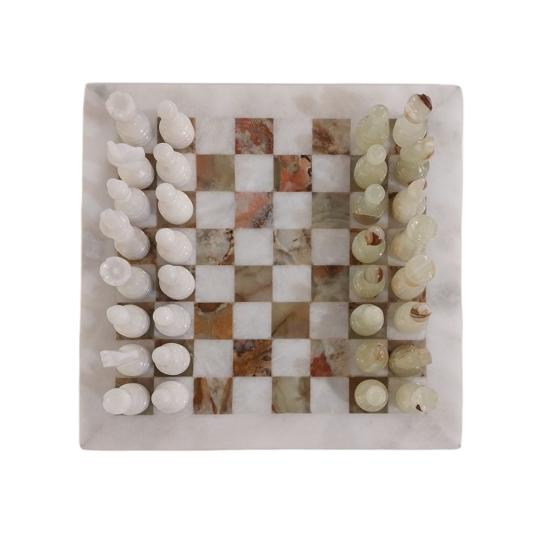 İran’ın El İşlemesi cam Satranç Takımı (30 x 30) cm