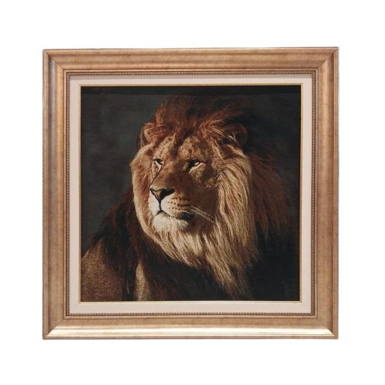İran El Dokuması Tablo Halı (Aslan) 
