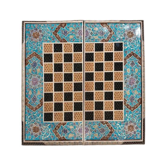 İran’ın El İşlemesi  Hatem Tavla ve Satranç(40 x 40) CM