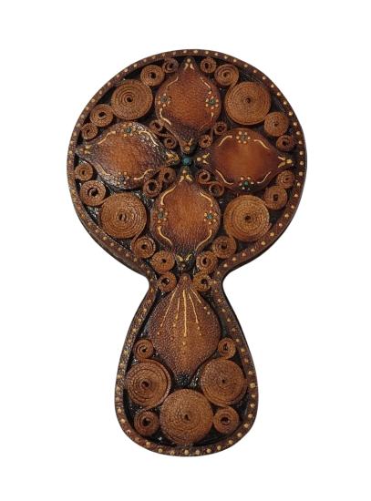 Deri Ayna  (İran’ın El Sanatı) (18cm x 11 cm)