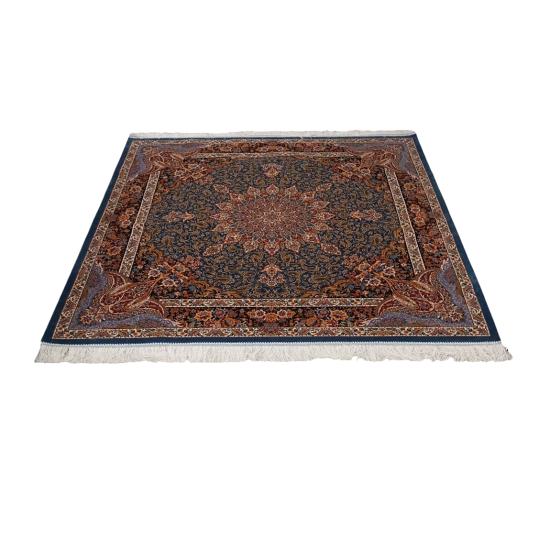 Modal İpek Makina Halı - yeşil    Ebat: (150 x 150) cm