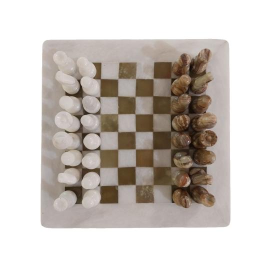 İran’ın El İşlemesi cam Satranç Takımı (20 x 20) cm
