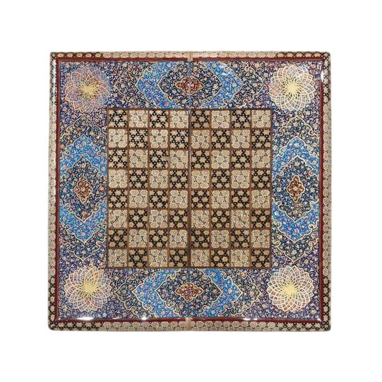 İran’ın El İşlemesi Luks Hatem Tavla ve Satranç (50 x 50) CM
