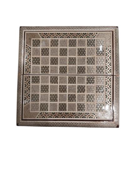 İran’ın El İşlemesi Luks Hatem Tavla ve Satranç - 30x30 CM