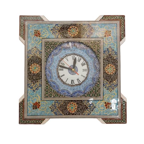 Hatem İşlemesi Luks Duvar Saatı Kareli (36 x 36) cm