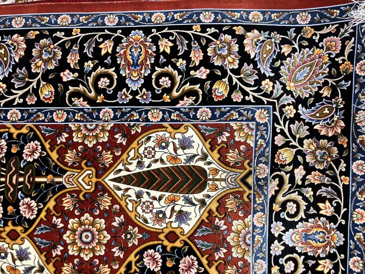 EBRISEM Gallery | İran İpek Makina Halı | 225×150 cm