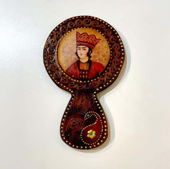 Deri Ayna  (İran’ın El Sanatı) (18cm x 11 cm)