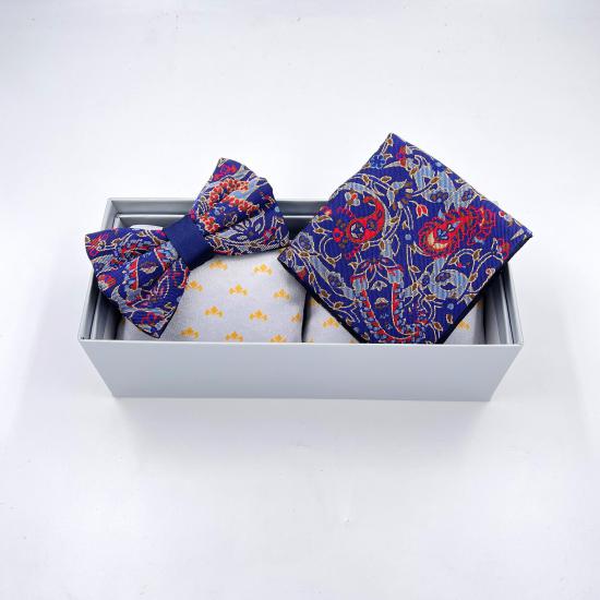 Cashmere Bow Tie and Handkerchief