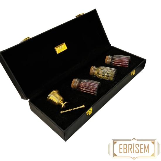 Hediyelik Safran Seti | Safran 6 gr + Kakule + Deri Kutu