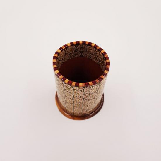 khatam Luxury Pen Holder (Handicraft of Iran)    Origin: Iran Size: 8 x 6 CM