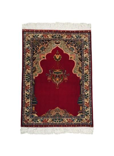 Saf İpek Makina Halı Ebat: (80 x 120) cm