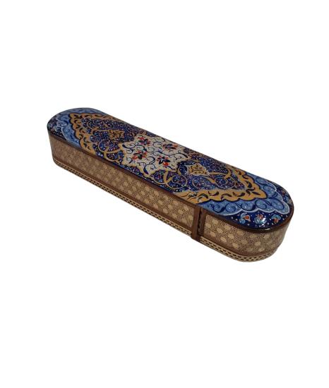 Khatam Fully Embroidered Pencil Case with Drawer 20 cm