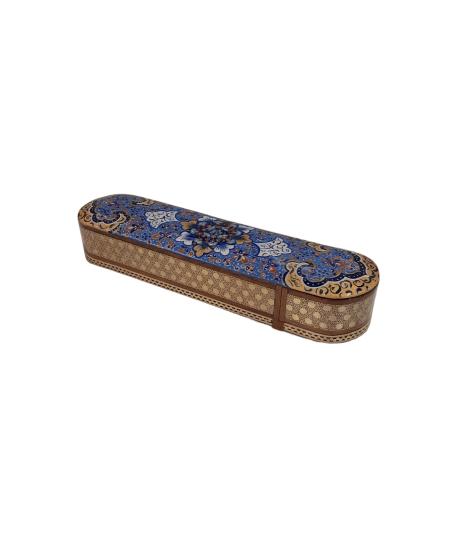 Khatam Fully Embroidered Pencil Case with Drawer 20 cm