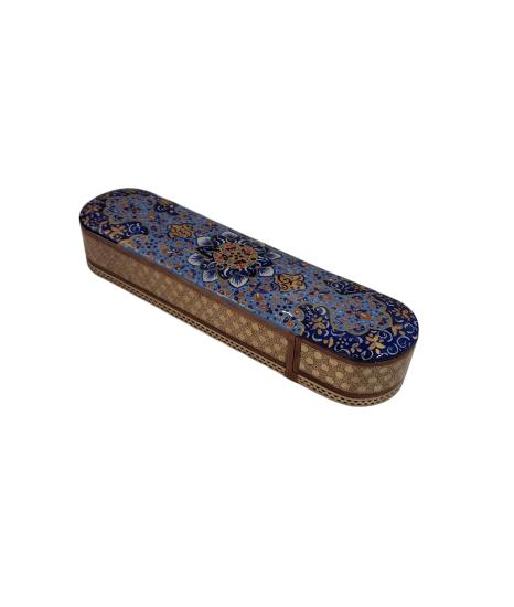 Khatam Fully Embroidered Pencil Case with Drawer 20 cm