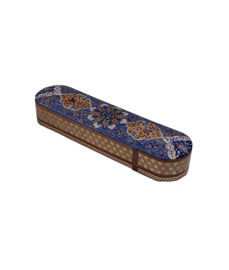 Khatam Fully Embroidered Pencil Case with Drawer 20 cm