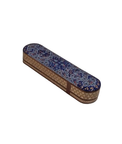 Khatam Fully Embroidered Pencil Case with Drawer 20 cm