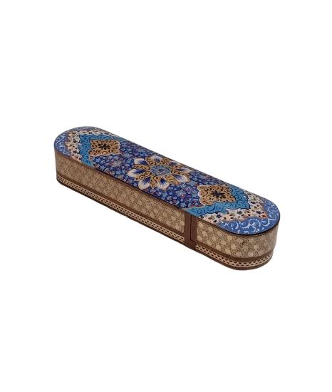 Khatam Fully Embroidered Pencil Case with Drawer 20 cm