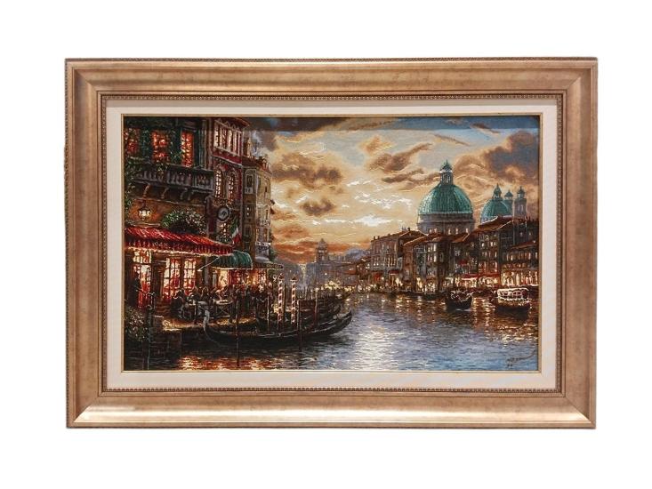 İran El Dokuması Tablo Halı (venedik) Ebat: (60 x 97) cm