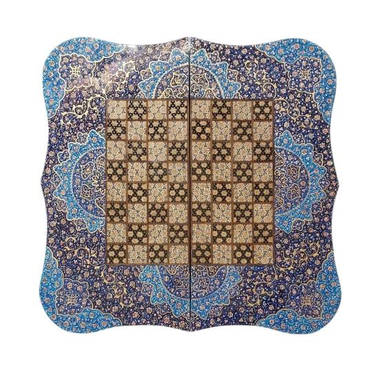 İran’ın El İşlemesi Luks Hatem Tavla ve Satranç (50 x 50) CM