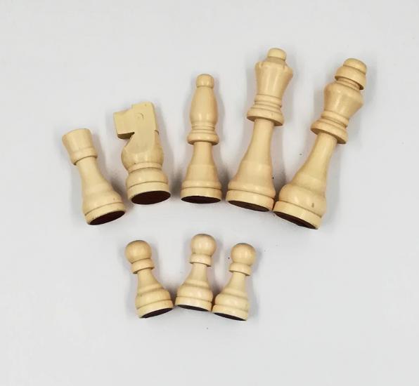 Wooden chess pieces 