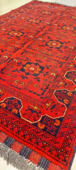Afghan Handwoven Kunduz Carpet  (98 x 145) cm