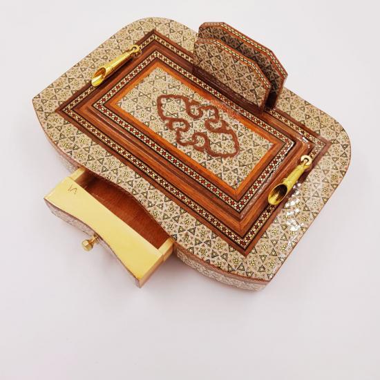 khatam Desktop Luxury Pen Holder (Handicraft of Iran)  Size: 18 X 24 CM