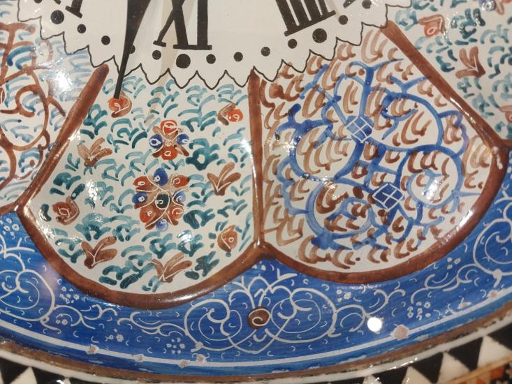 Hatem İşlemesi Luks Duvar Saatı Daire (44 x 44) cm