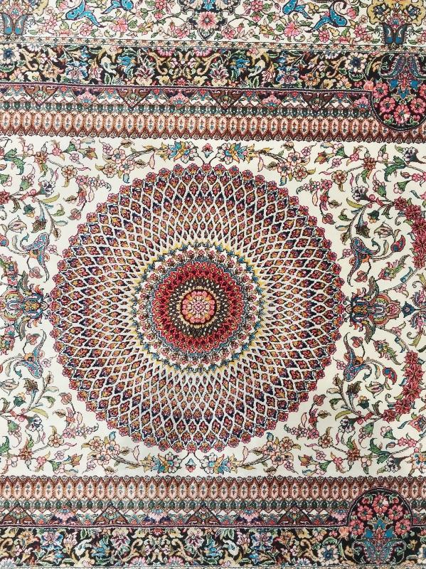 Pure Silk Machine Made Carpet Size: (80 x 400) cm