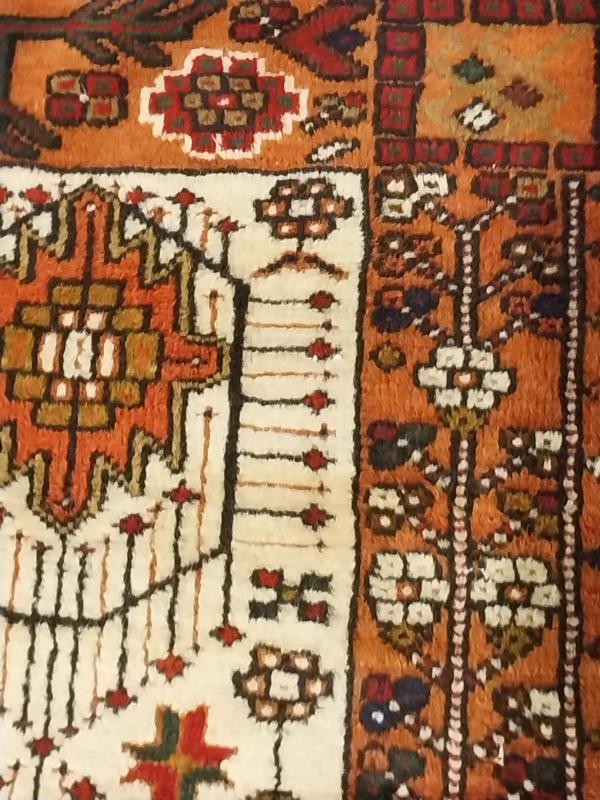 Iran’s Handwoven turkmen Carpet Size: (111 x 165) cm